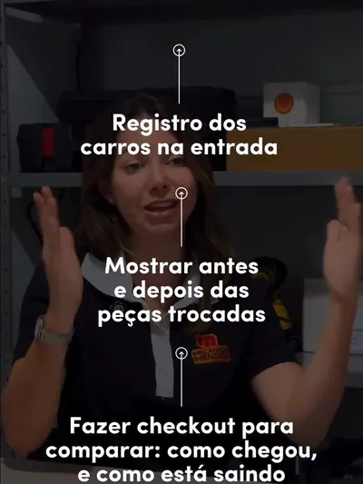 Juliana, da Mecânica Mendes, cliente Check Motors